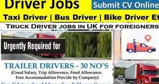 Truck Driver Jobs In The Uk For Foreigners