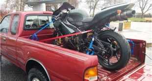 How To Strap A Motorcycle In A Truck Bed