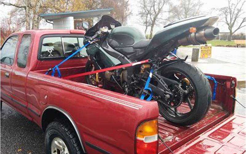 How To Strap A Motorcycle In A Truck Bed