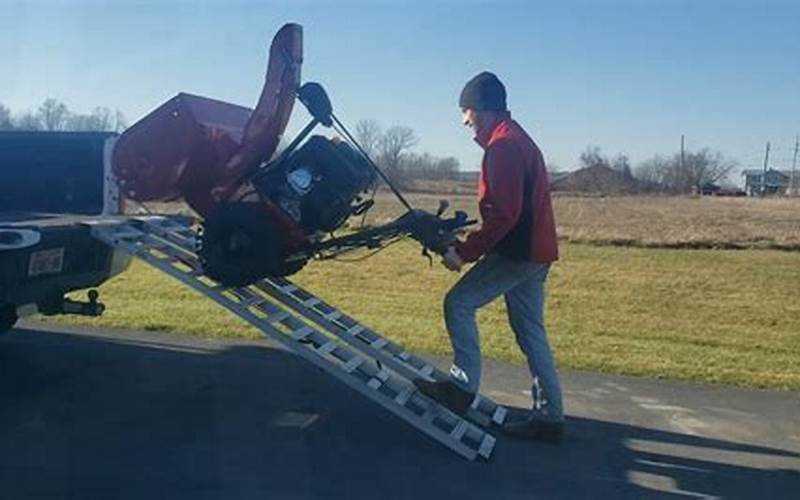 How To Load Snowblower Into Truck