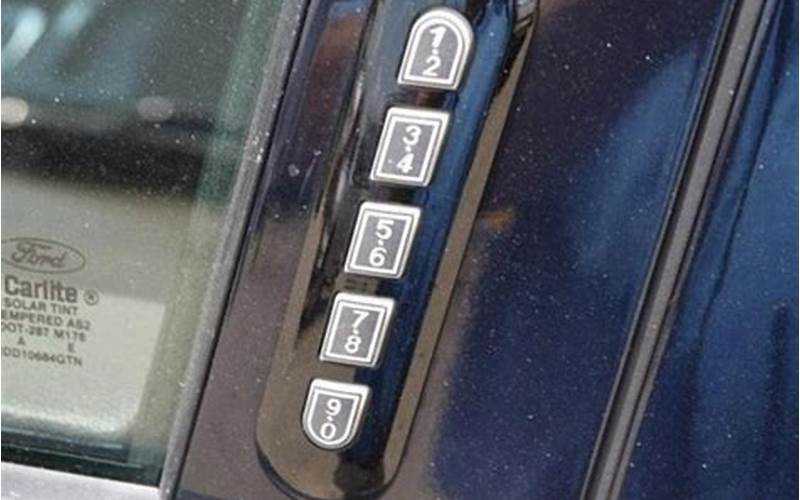 How To Lock Your Ford With A Keypad: A Step-By-Step Guide