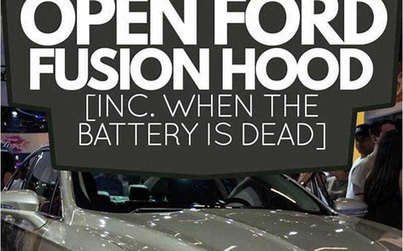 How To Open The Ford Fusion Hood