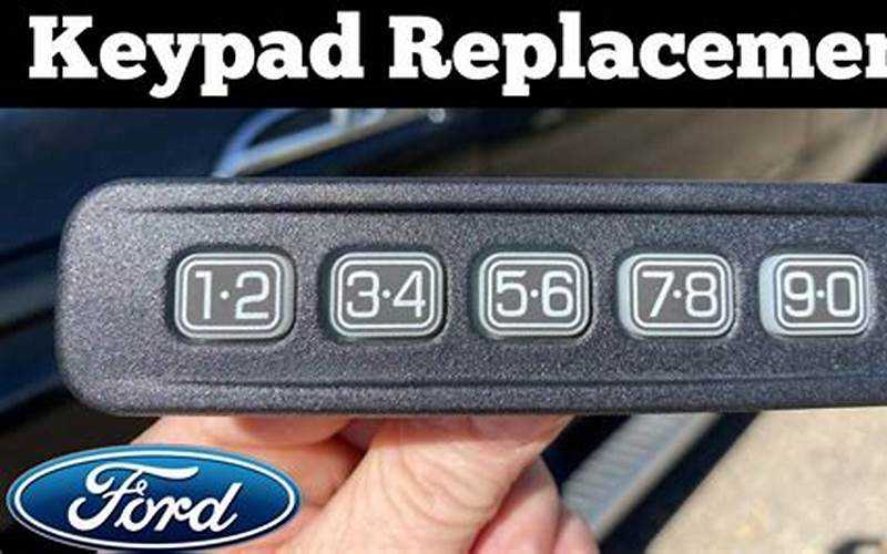 2010 Ford Taurus Key Pad Reset Without 5 Digit Personal Code