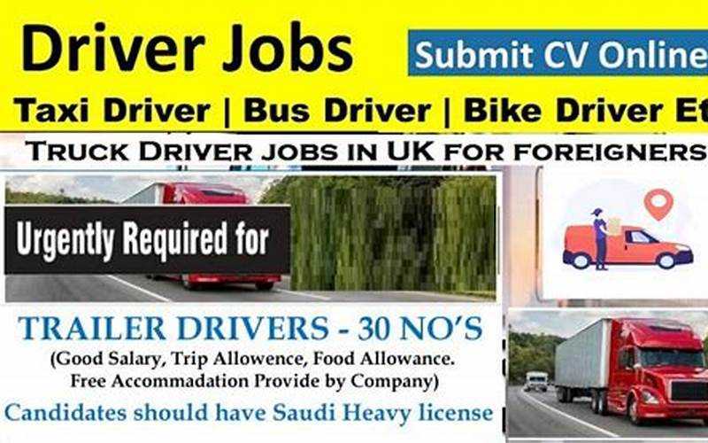 Truck Driver Jobs In The Uk For Foreigners